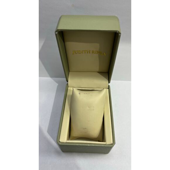 Judith Ripka Women’s Watch Floating Heart Charm Black Leather - Picture 2 of 10